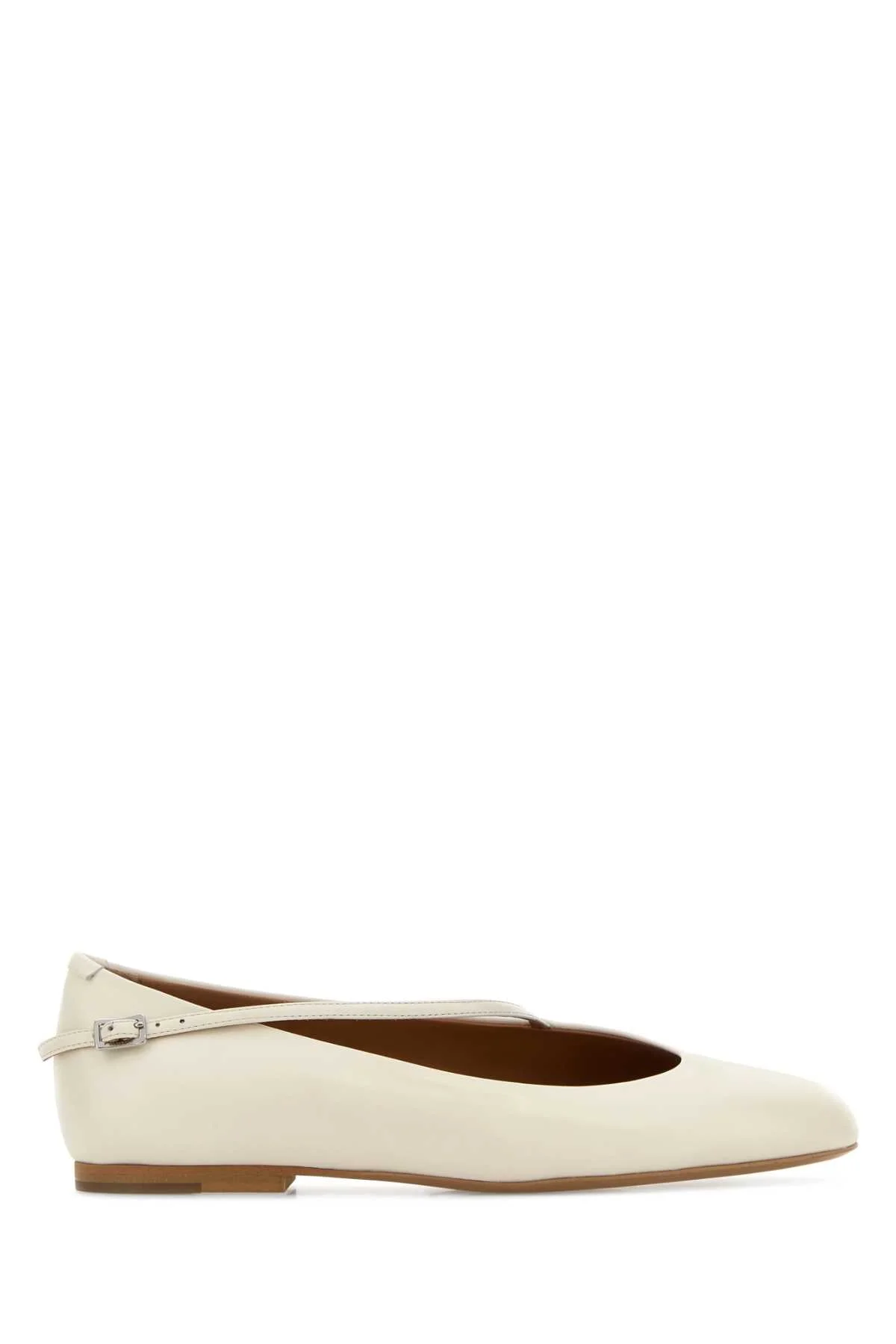 Jil Sander Women White Leather Elyss Ballerinas - 1
