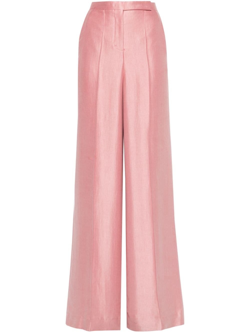 seam-detail wide-leg trousers - 1