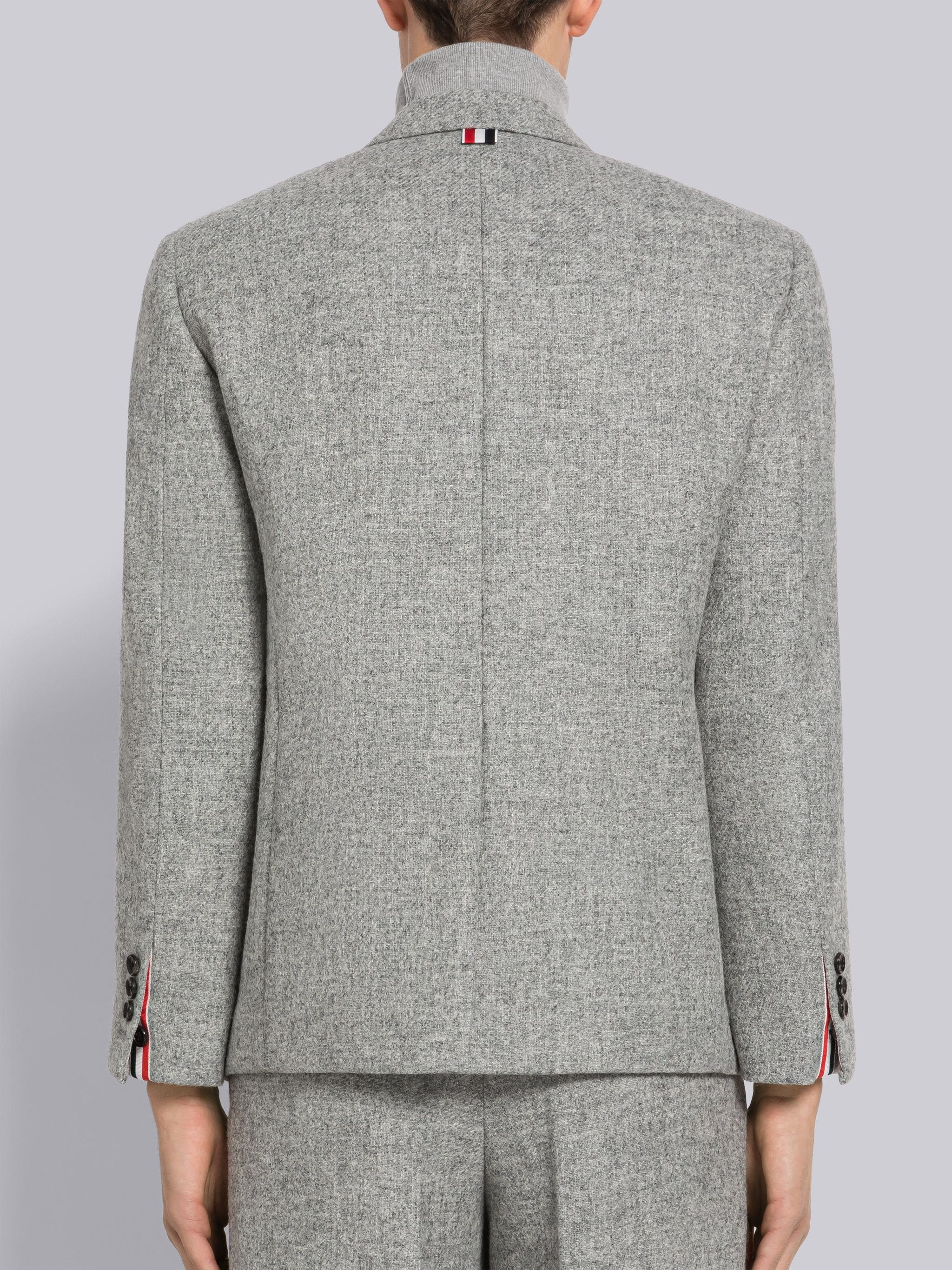 Shetland Wool Single Vent Sport Coat - 3