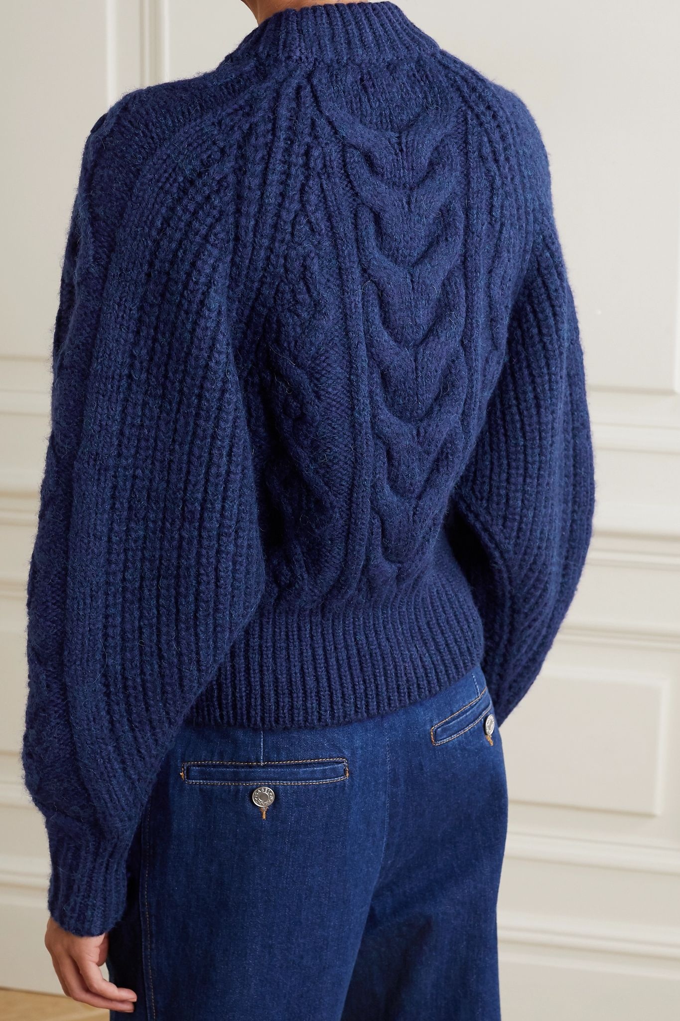 Flover cable-knit wool-blend sweater - 4