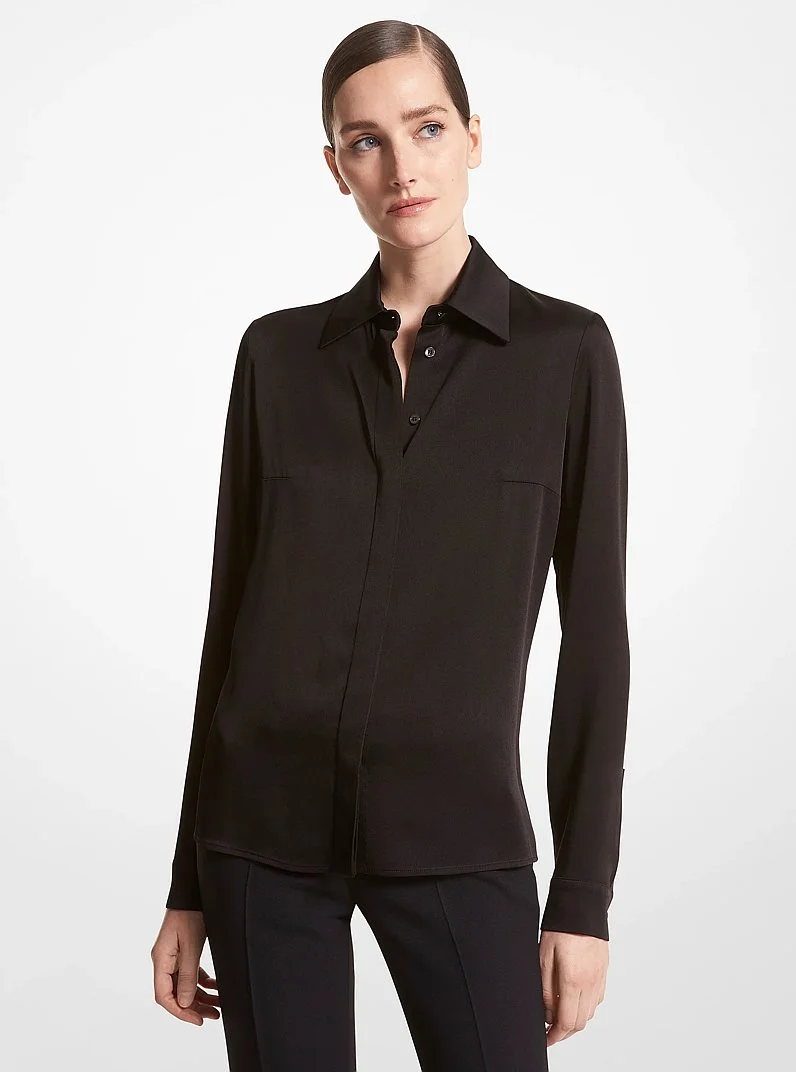 Hansen Charmeuse Shirt - 1
