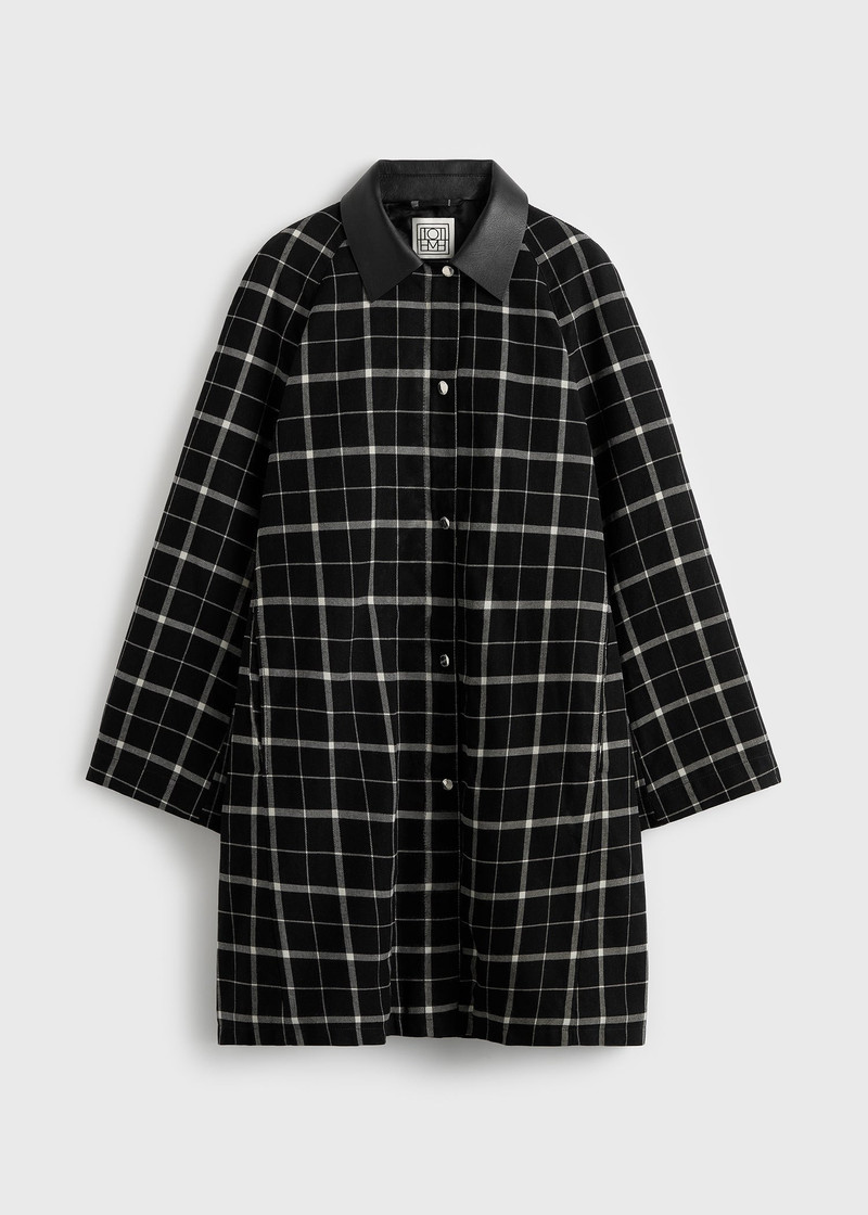 Windowpane country coat black/white 1