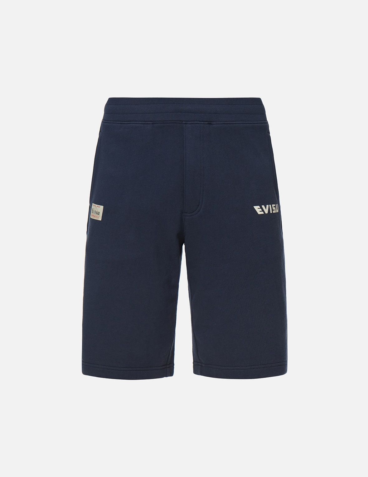TIE-DYE EFFECT SEAGULL PRINT SWEAT SHORTS - 1