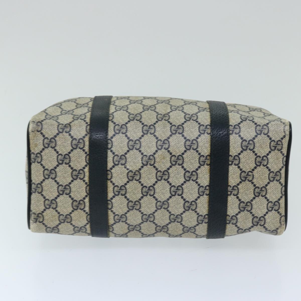 GUCCI GG Supreme Sherry Line Hand Bag Pvc Navy Red 40 02 006 - 6