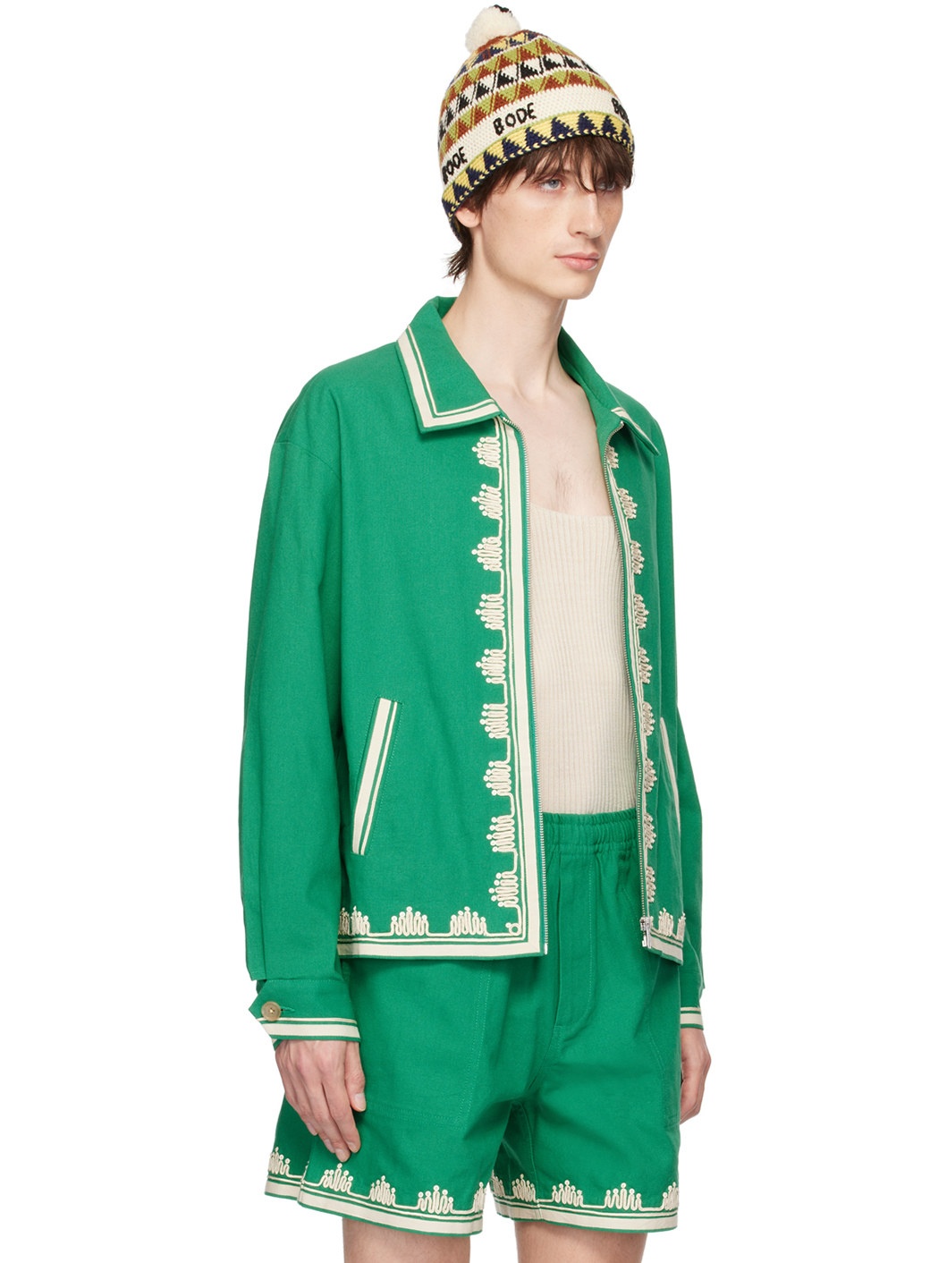 Green Ripple Appliqué Jacket - 2