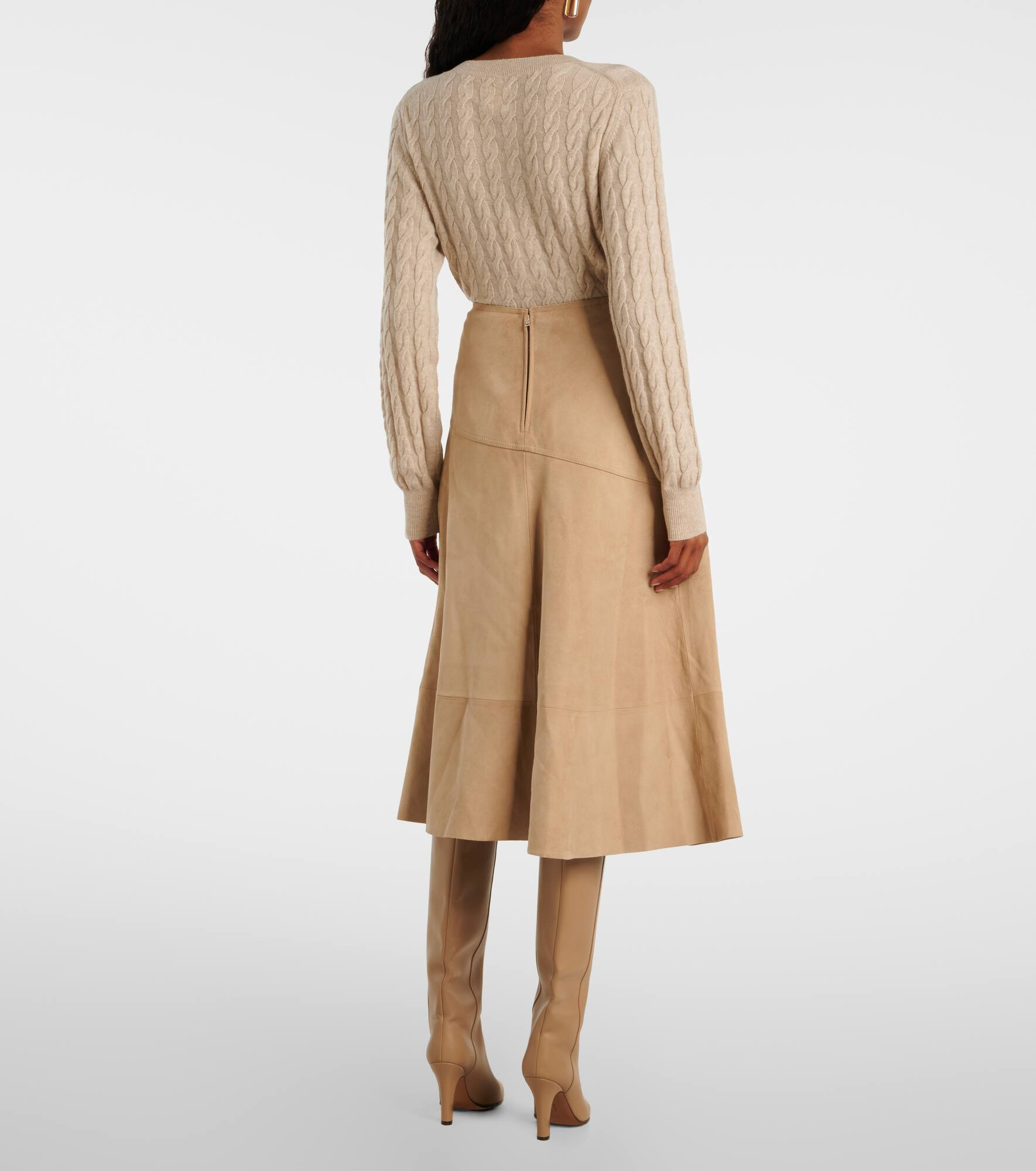 Suede midi skirt - 3
