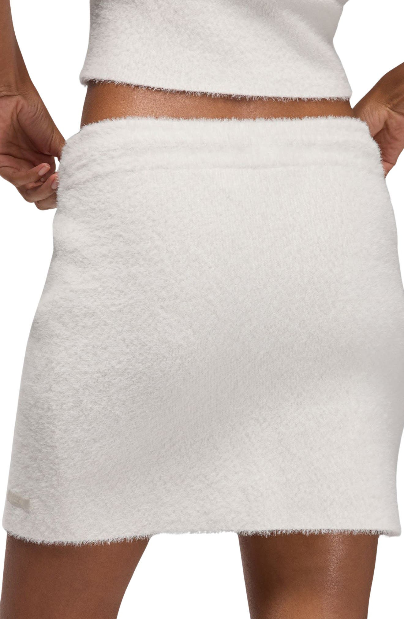 Jordan Air Drawstring Waist Sweater Skirt in Sail/Legend Light Brown/Sail at Nordstrom - 2