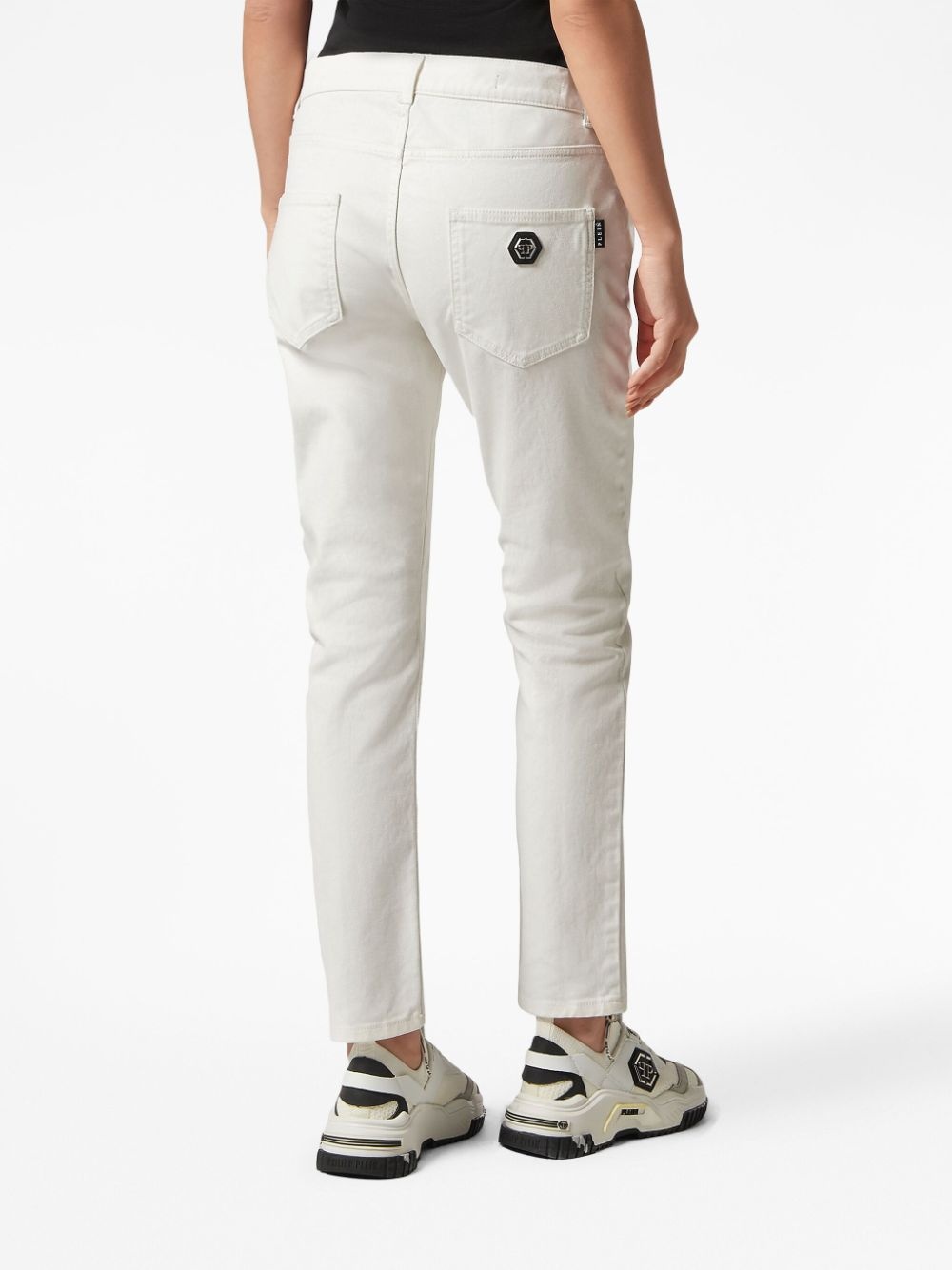 straight-leg denim trousers - 4