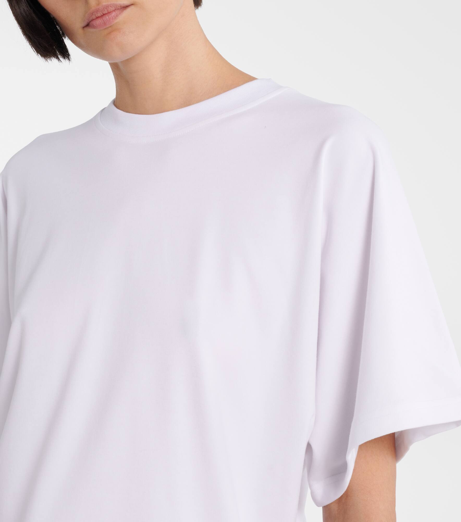 Keras asymmetric cotton-blend T-shirt - 4