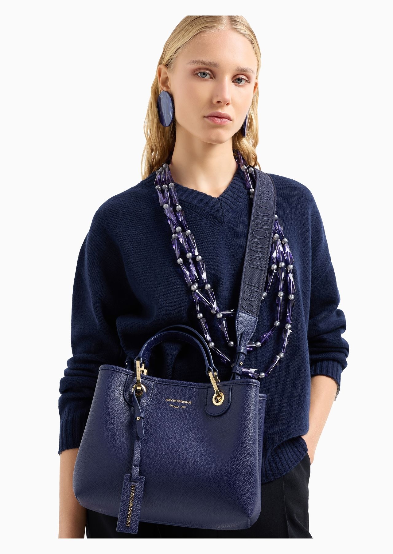 Small MyEA shopper bag with deer print - 7