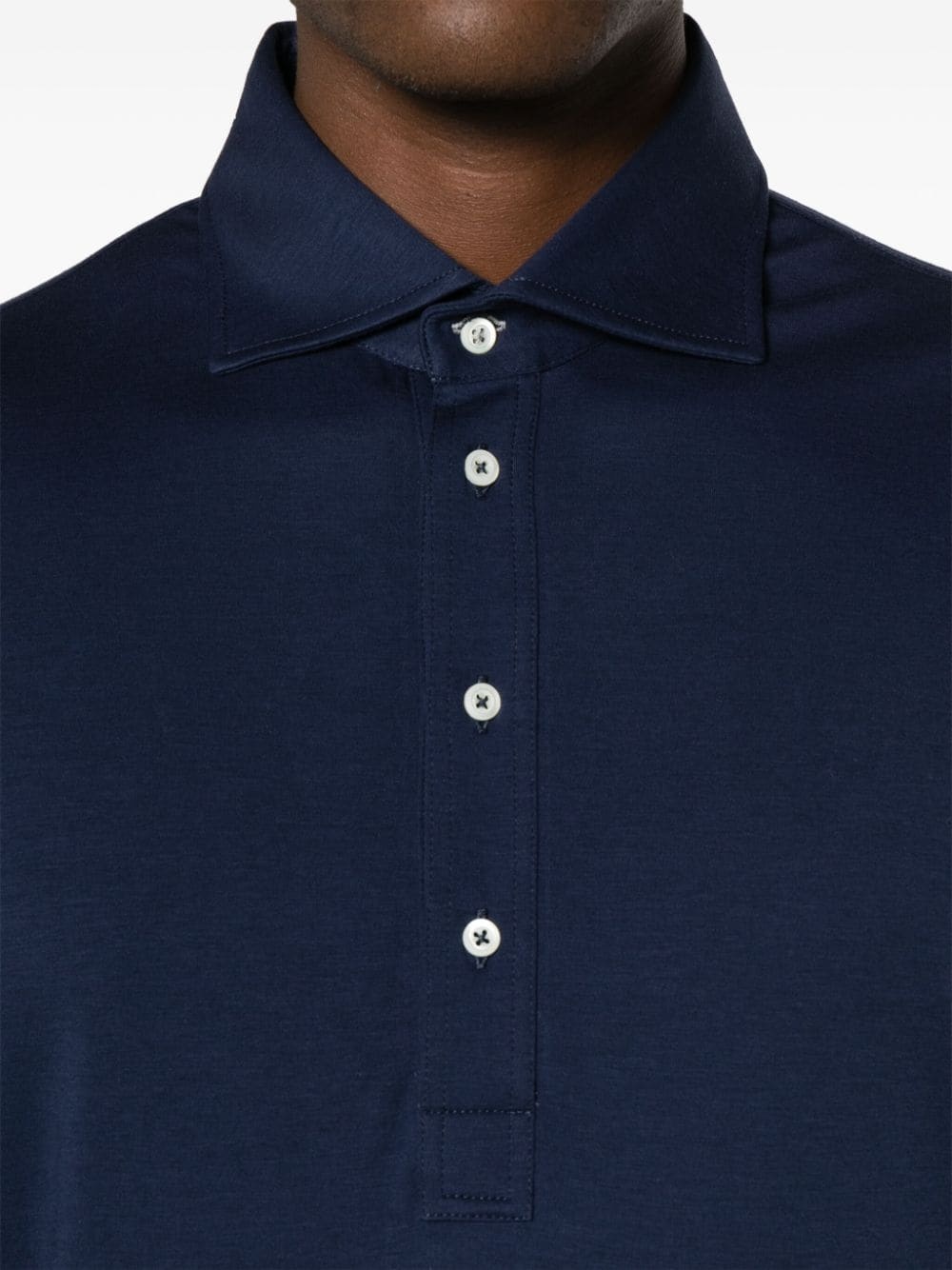 cotton-blend polo shirt - 5