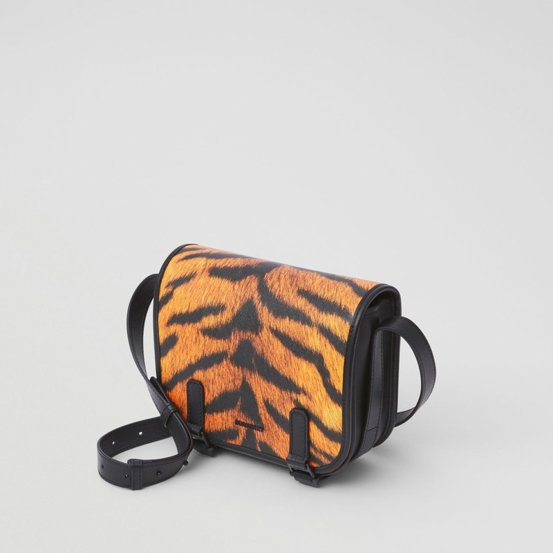 Tiger Print Messenger Bag 4