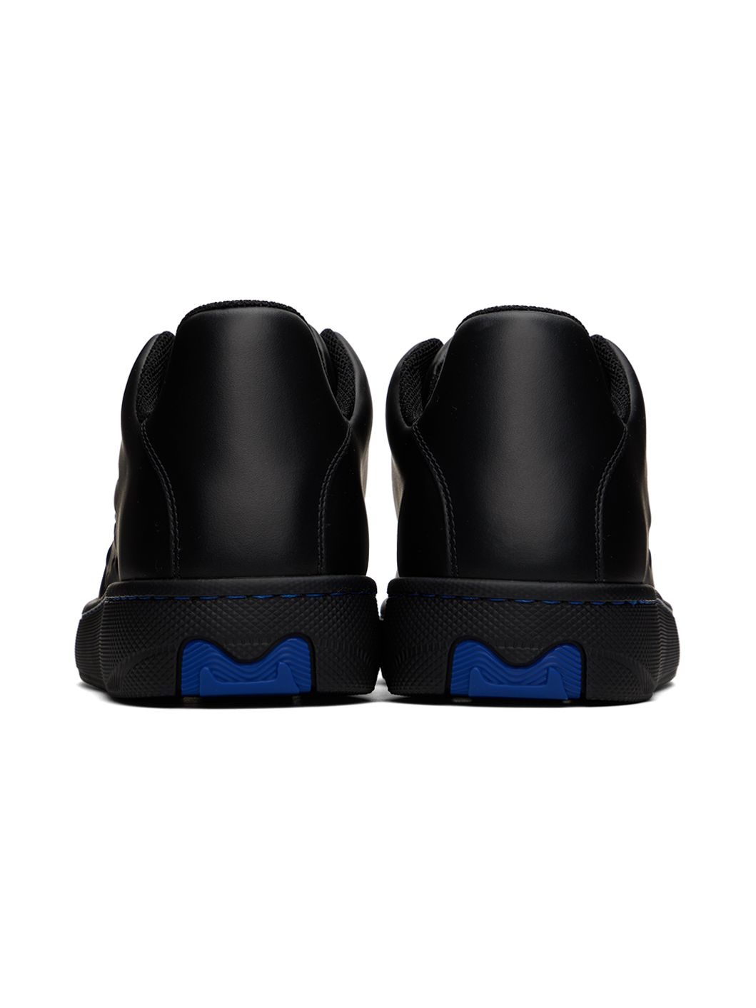 Black Leather Box Sneakers - 2