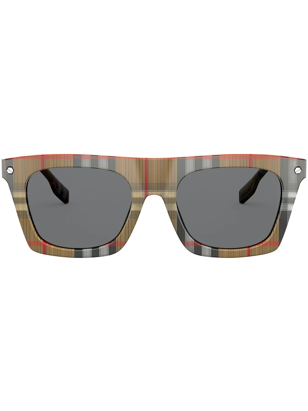 Camron checked square sunglasses - 1