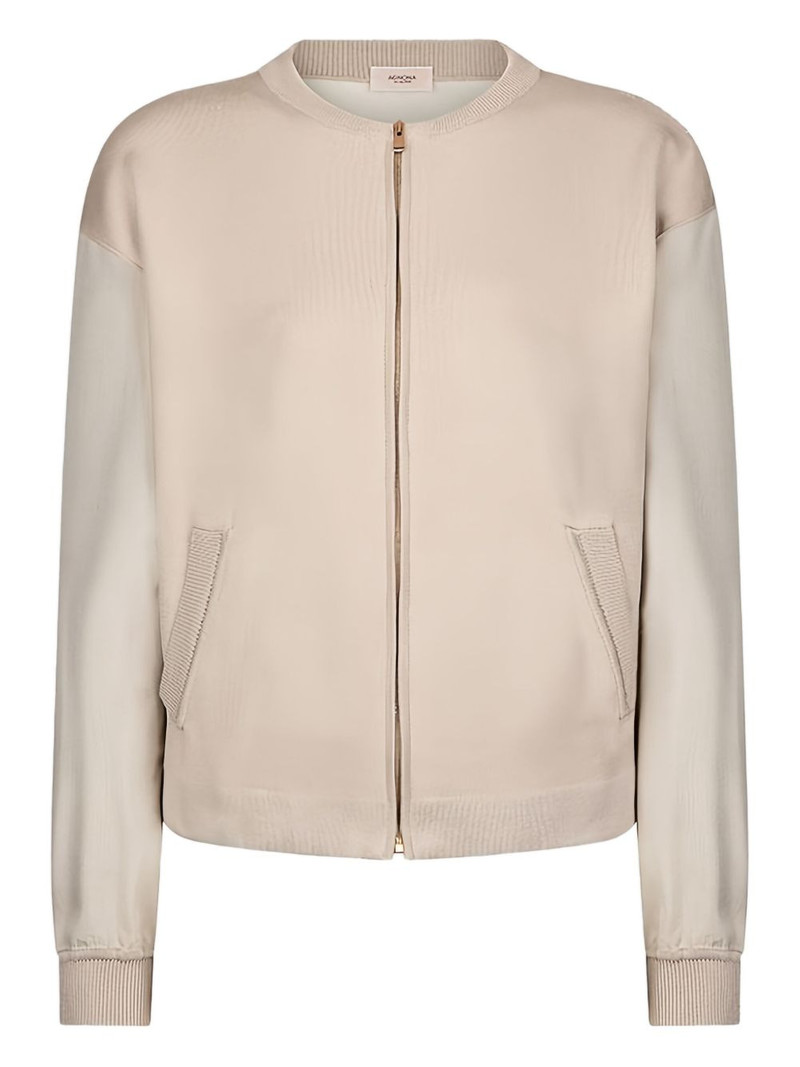zip-up knitted cardigan 1