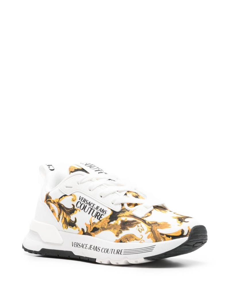 VERSACE JEANS COUTURE padded lace-up sneakers outlook
