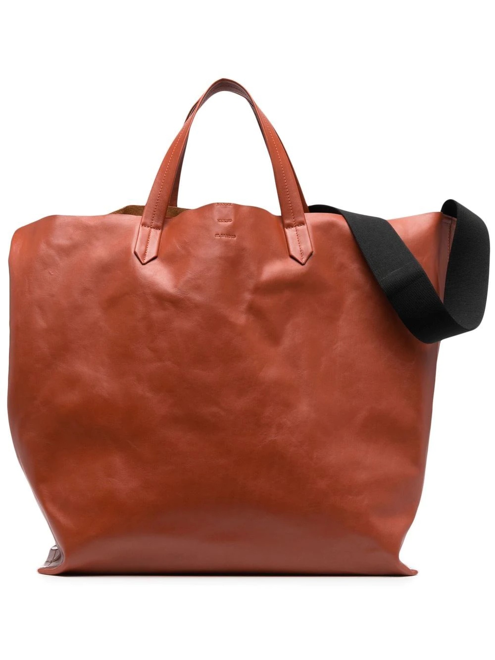 leather tote bag - 1