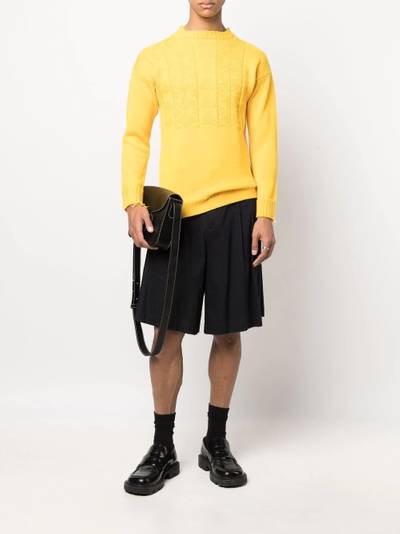 Maison Margiela distressed wool jumper outlook