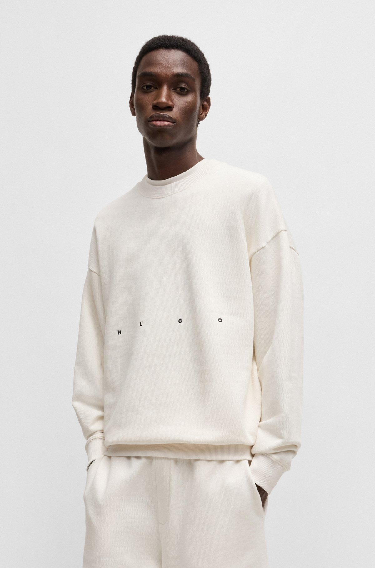 COTTON-TERRY SWEATSHIRT WITH LOGO ARTWORK - 2