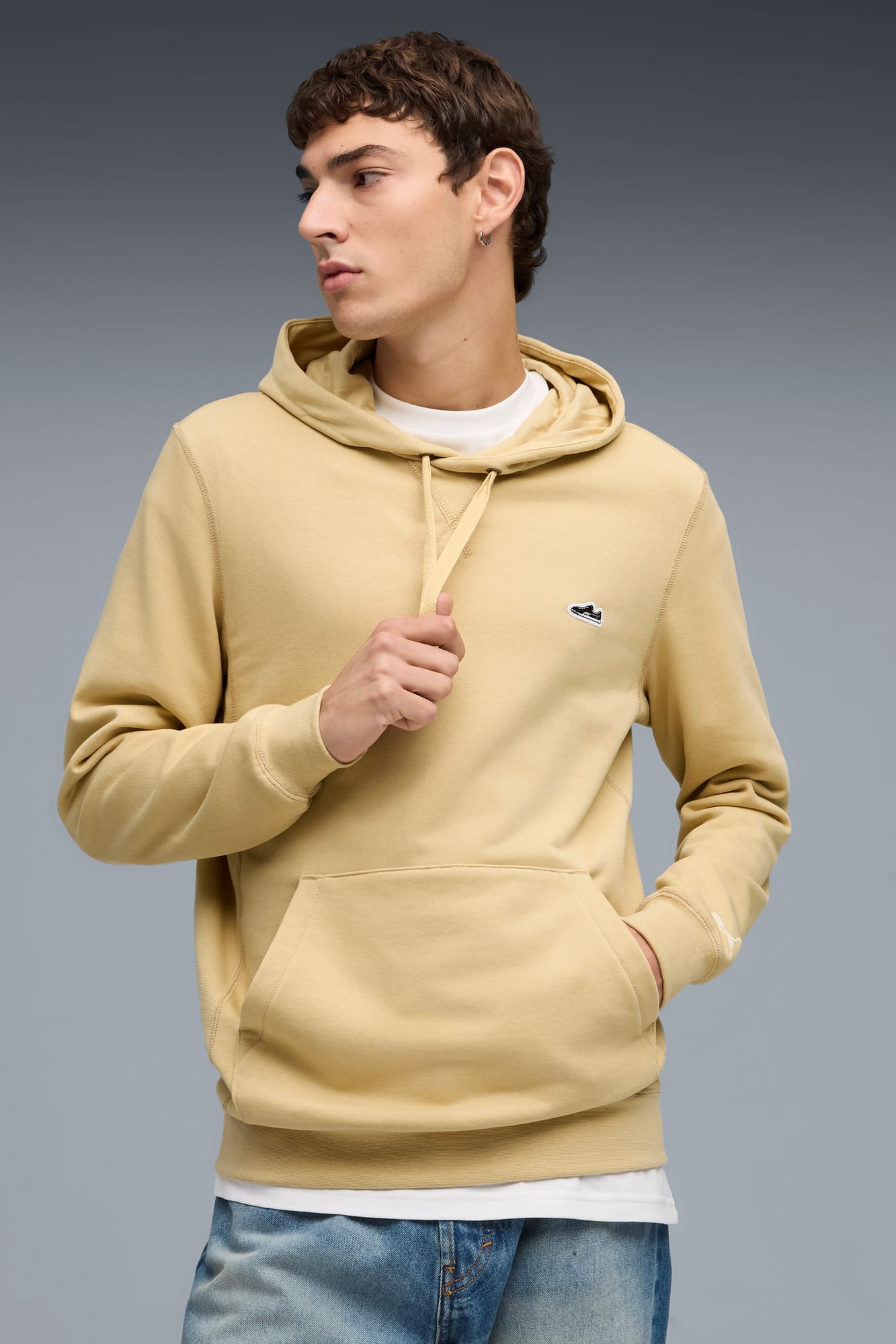 Wardrobe Essentials Suede Hoodie Men - 3
