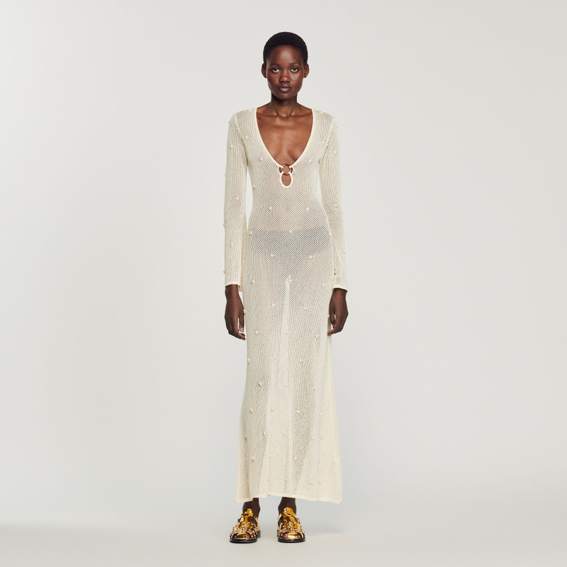 Long mesh sequin dress 3