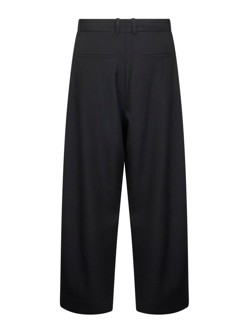 Studio Nicholson Black technical wool Line double-pleat trousers outlook