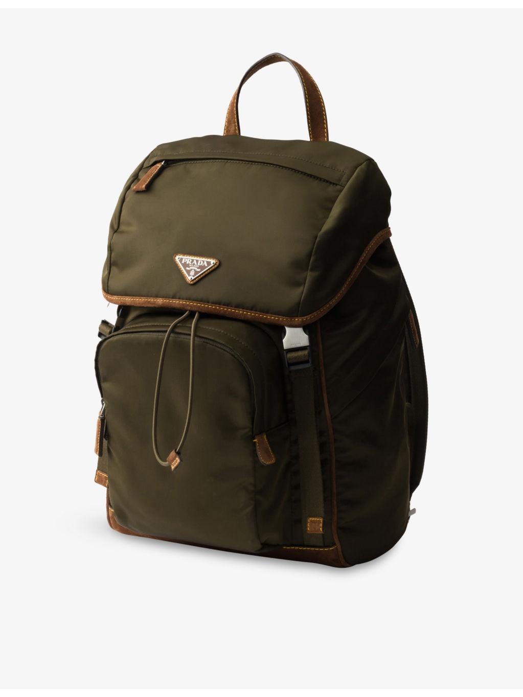 Re-Nylon Shell and Suede Backpack - 4
