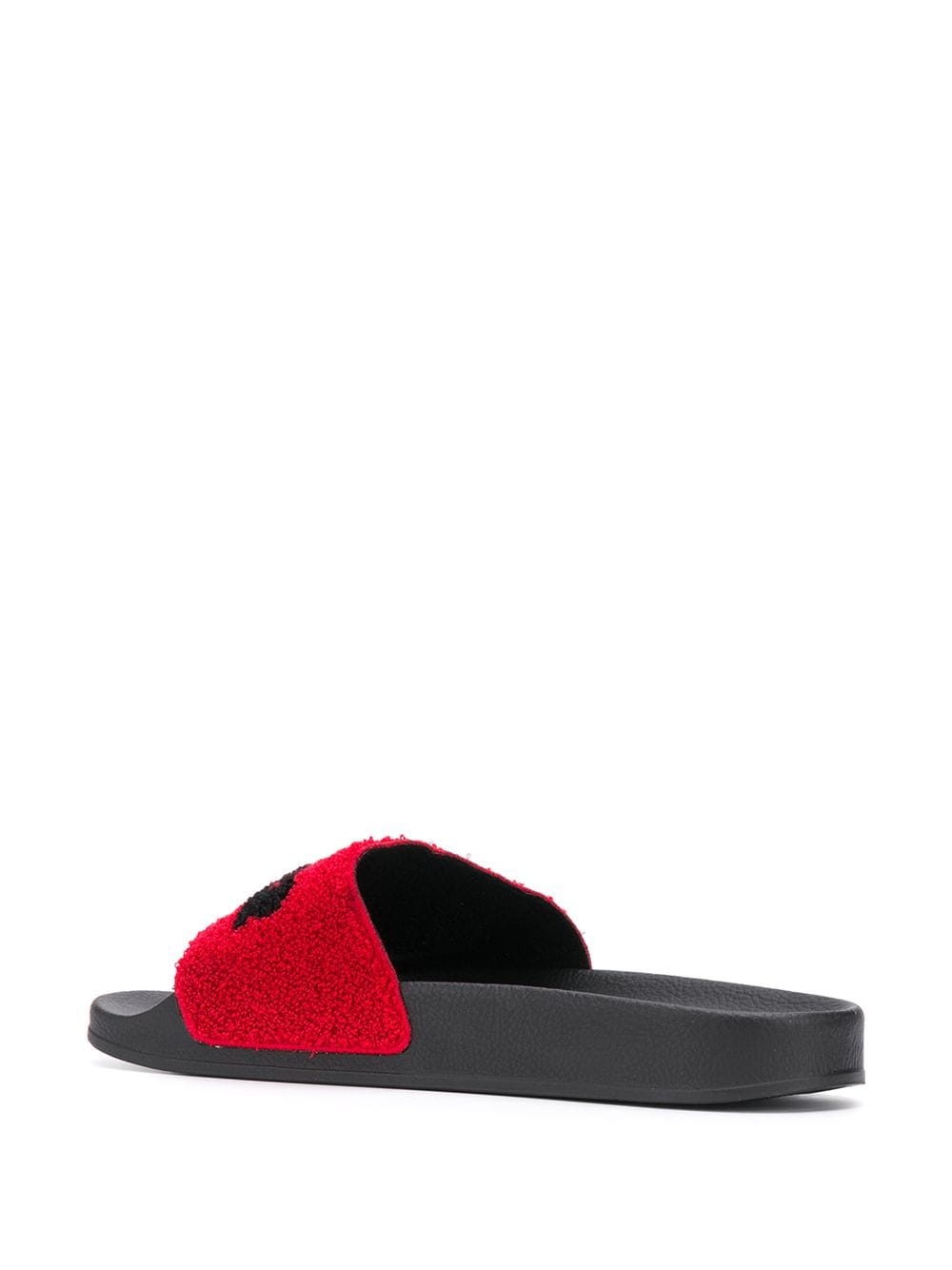 logo-print textured slides - 3