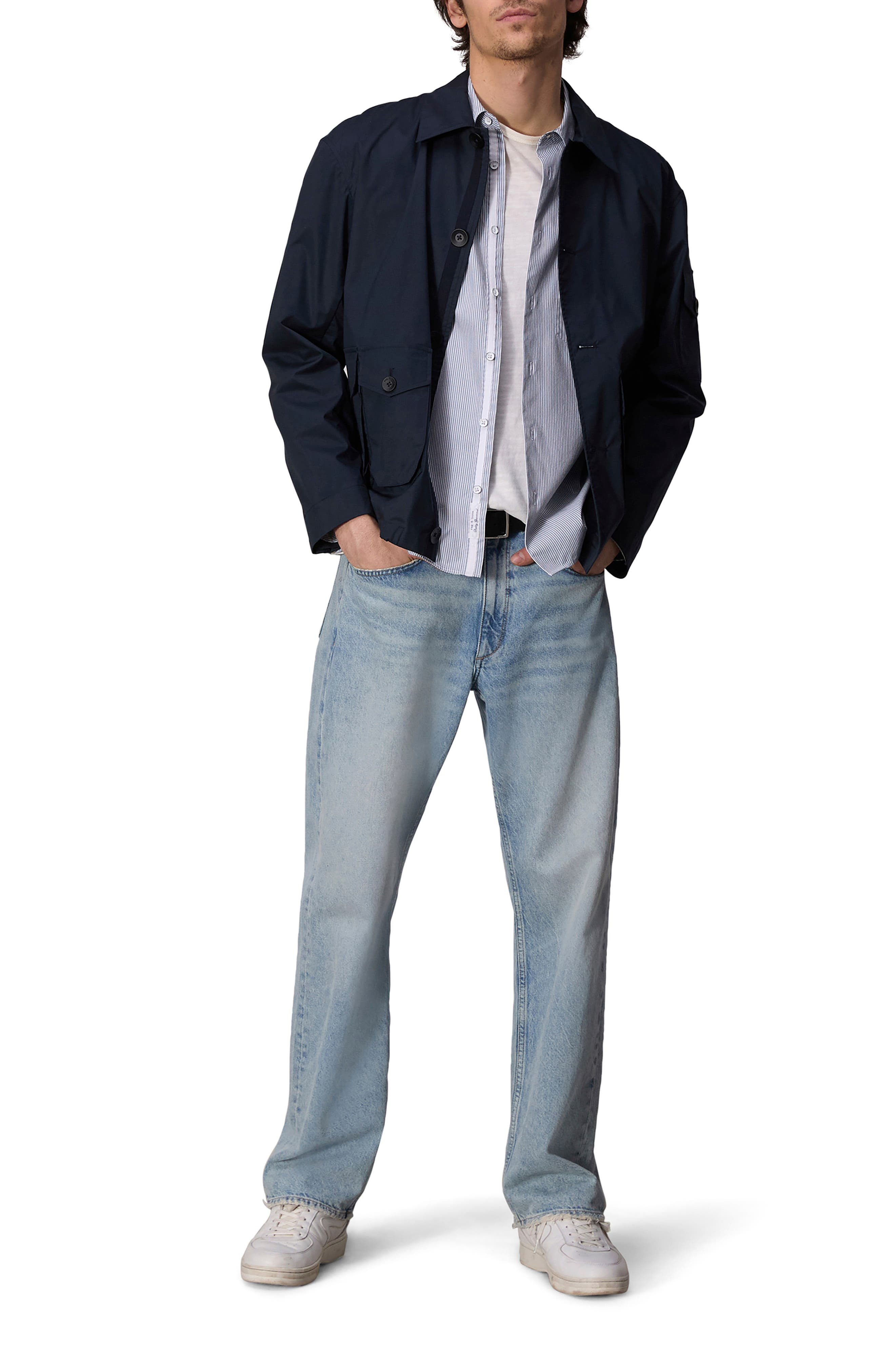 Dalton Mixed Stripe Hemp & Cotton Button-Up Shirt - 6