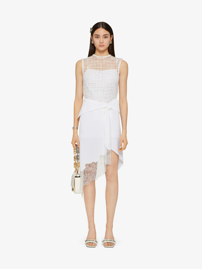 Givenchy ASYMMETRICAL SKIRT IN CREPE IN LACE outlook