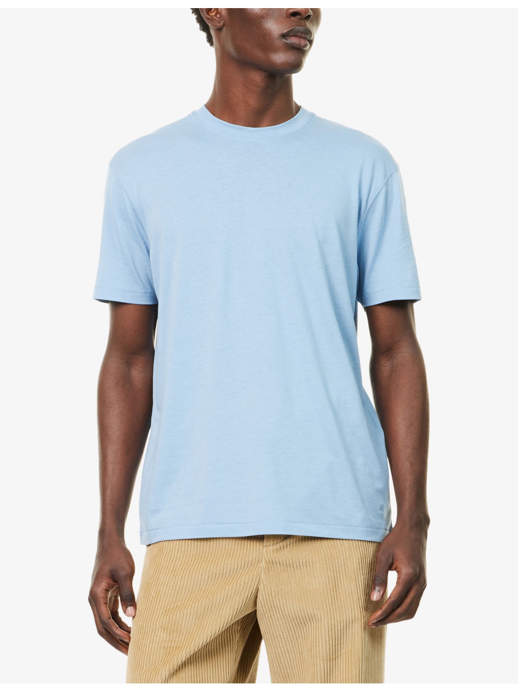 Crewneck Regular-Fit Cotton-Blend T-Shirt - 3