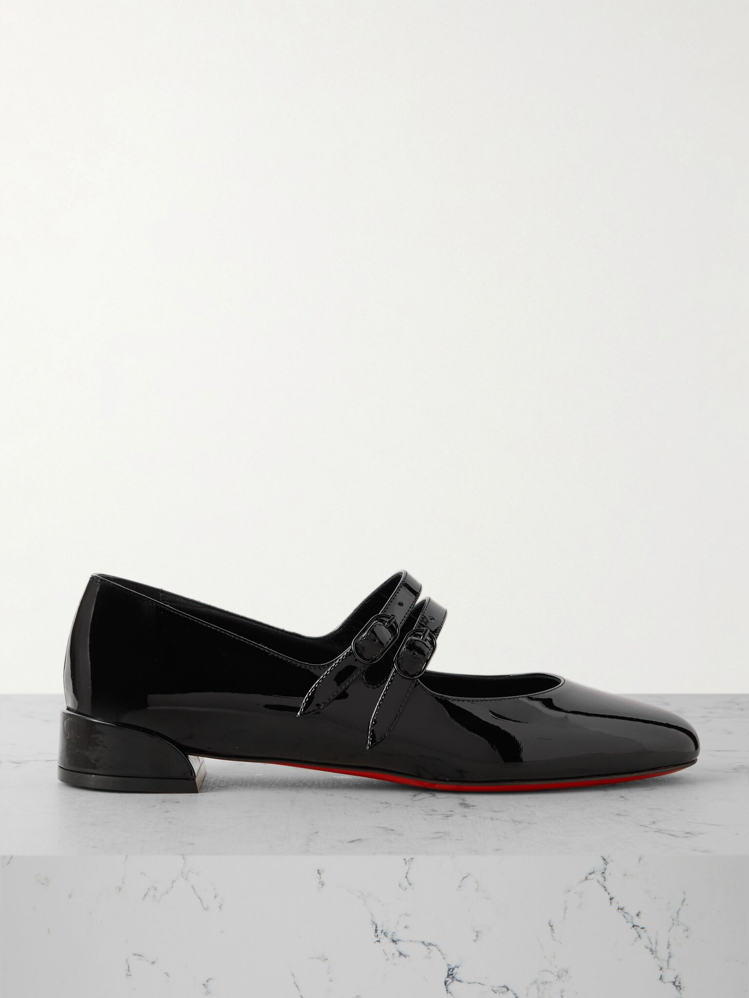 Sweet Jane patent-leather flats Black - 1