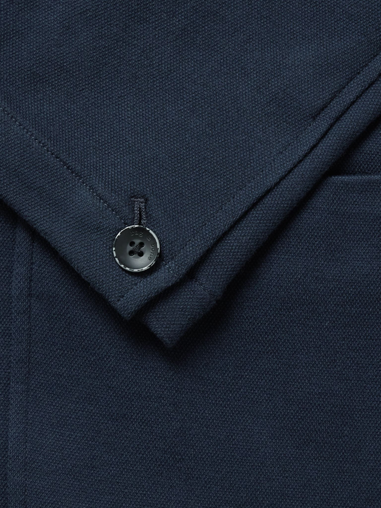 Butler Cotton-Blend Piqué Blazer Navy - 5