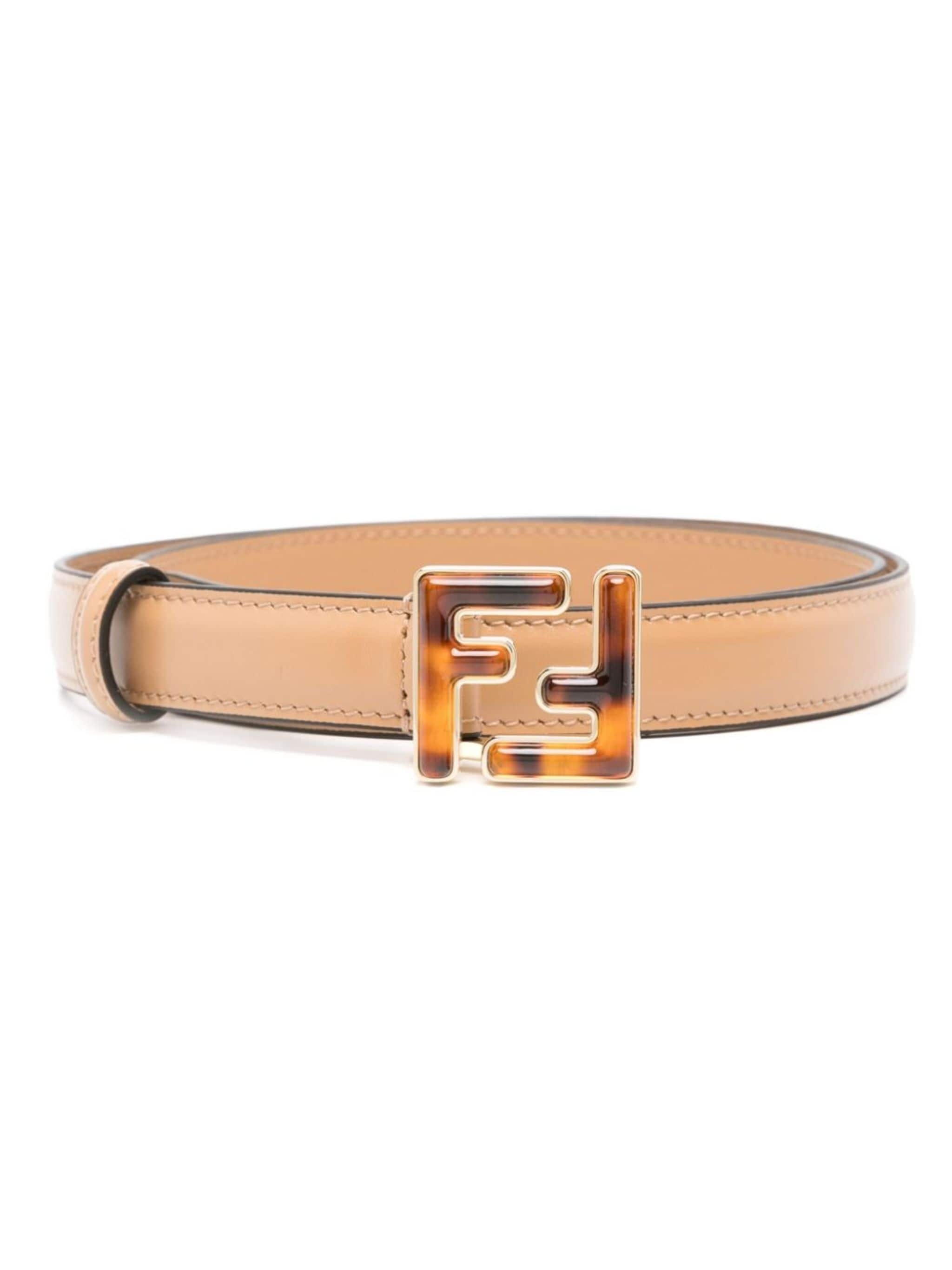 FENDI FF leather belt eraldo REVERSIBLE