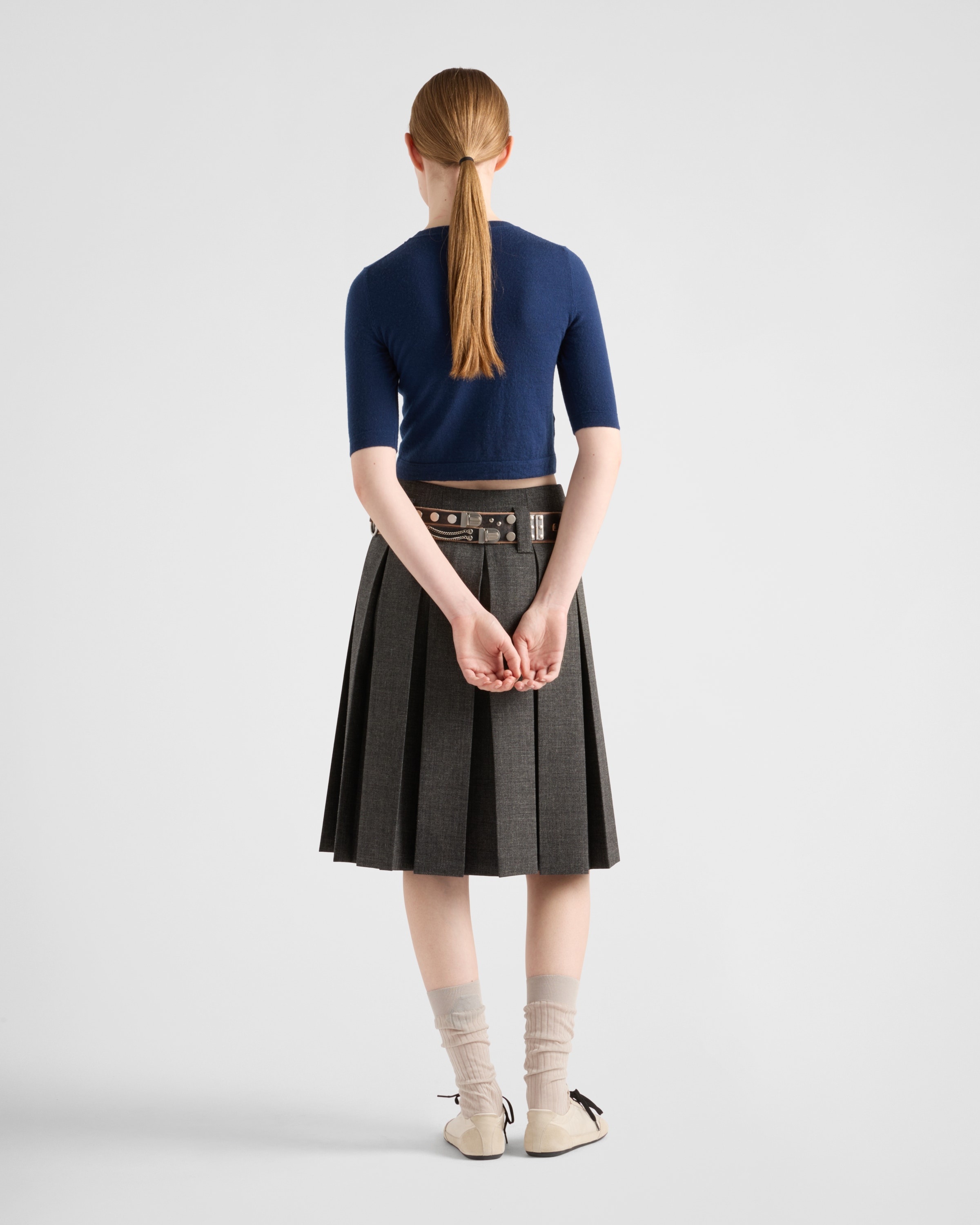 Cashmere intarsia sweater - 5