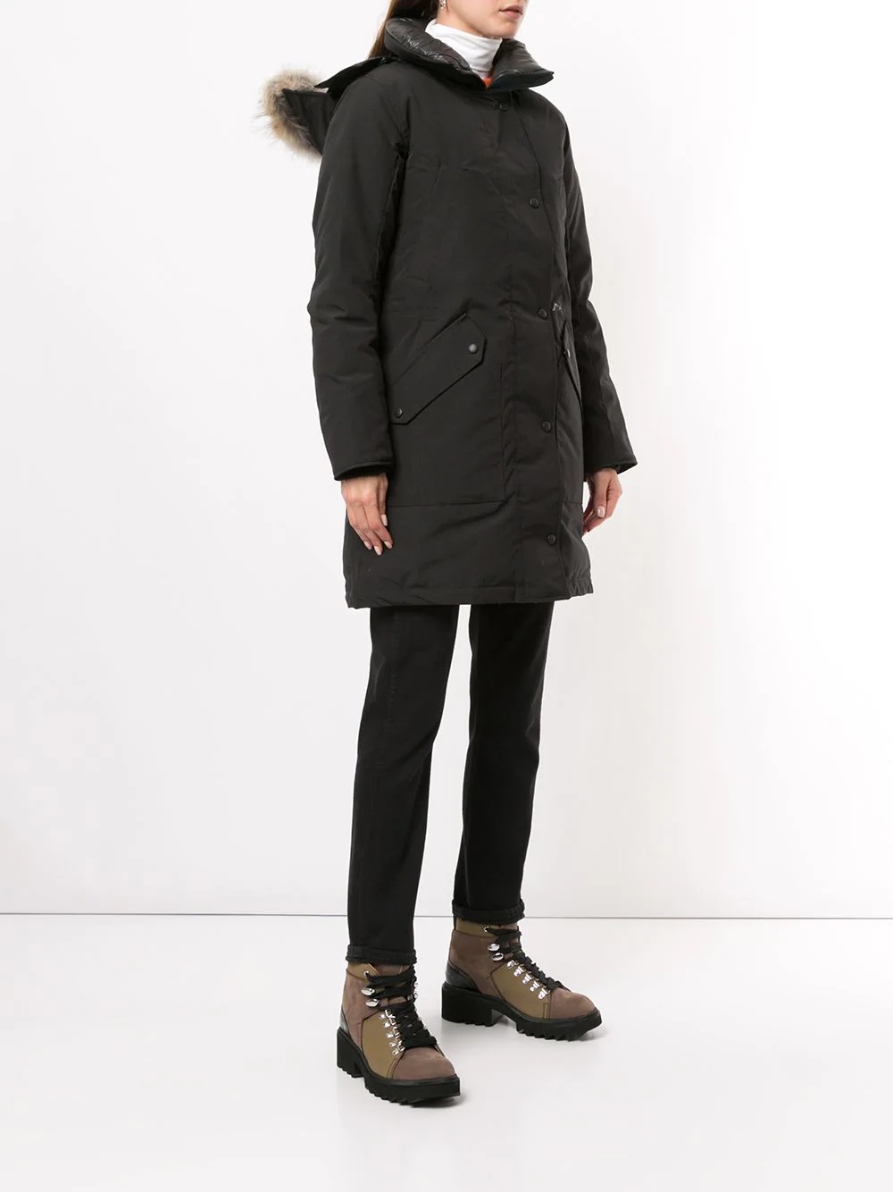 Ellesmere hooded down parka coat - 3