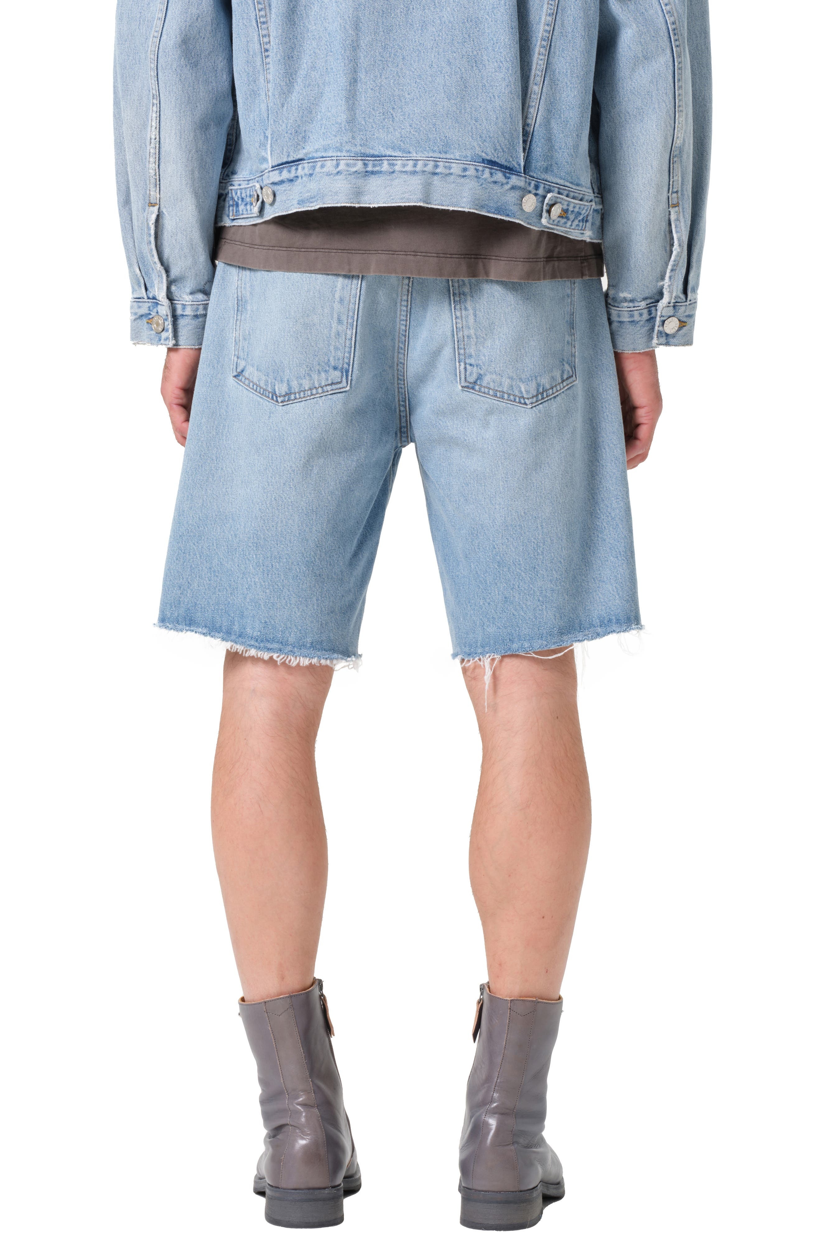 AGOLDE Anson Raw Hem Denim Shorts in Force at Nordstrom - 2