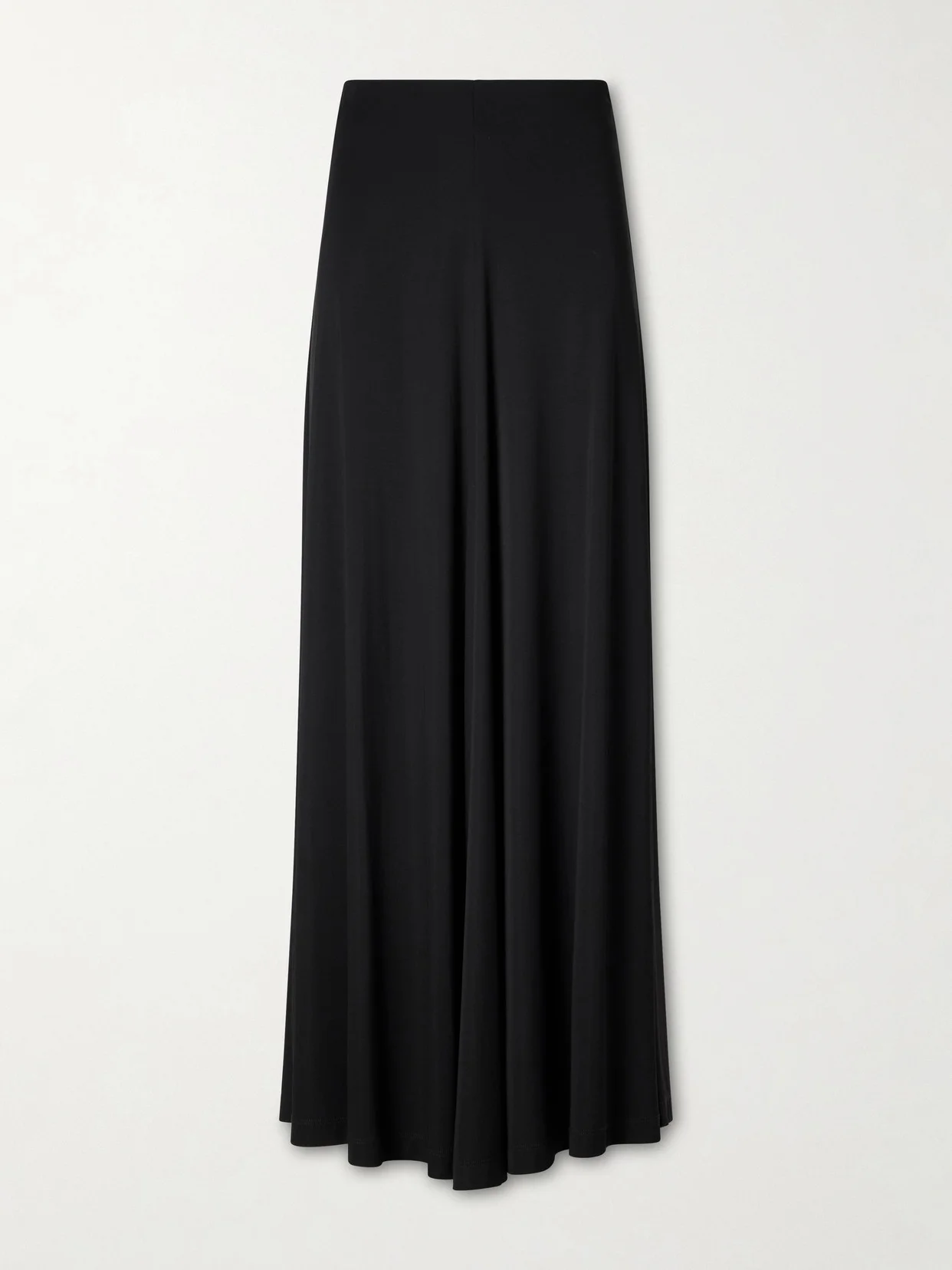 Draped Jersey Maxi Skirt - 1