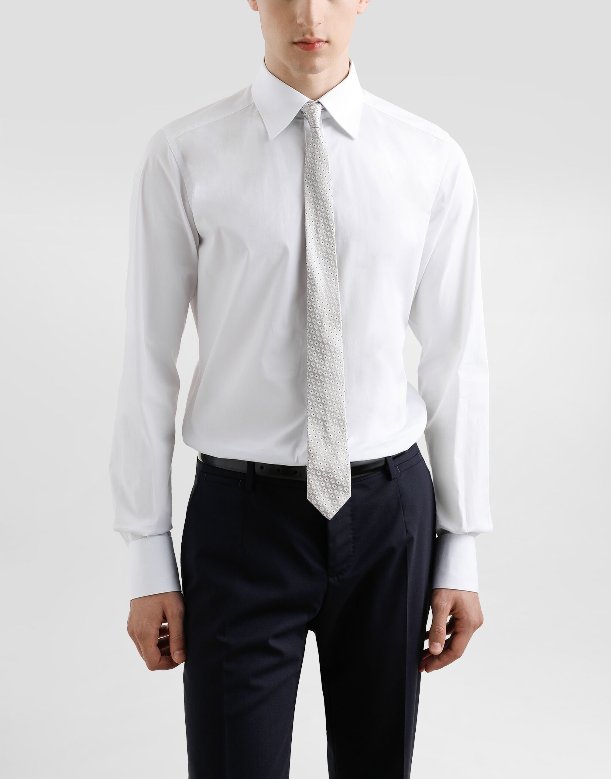 Micro-design jacquard Martini tie - 2