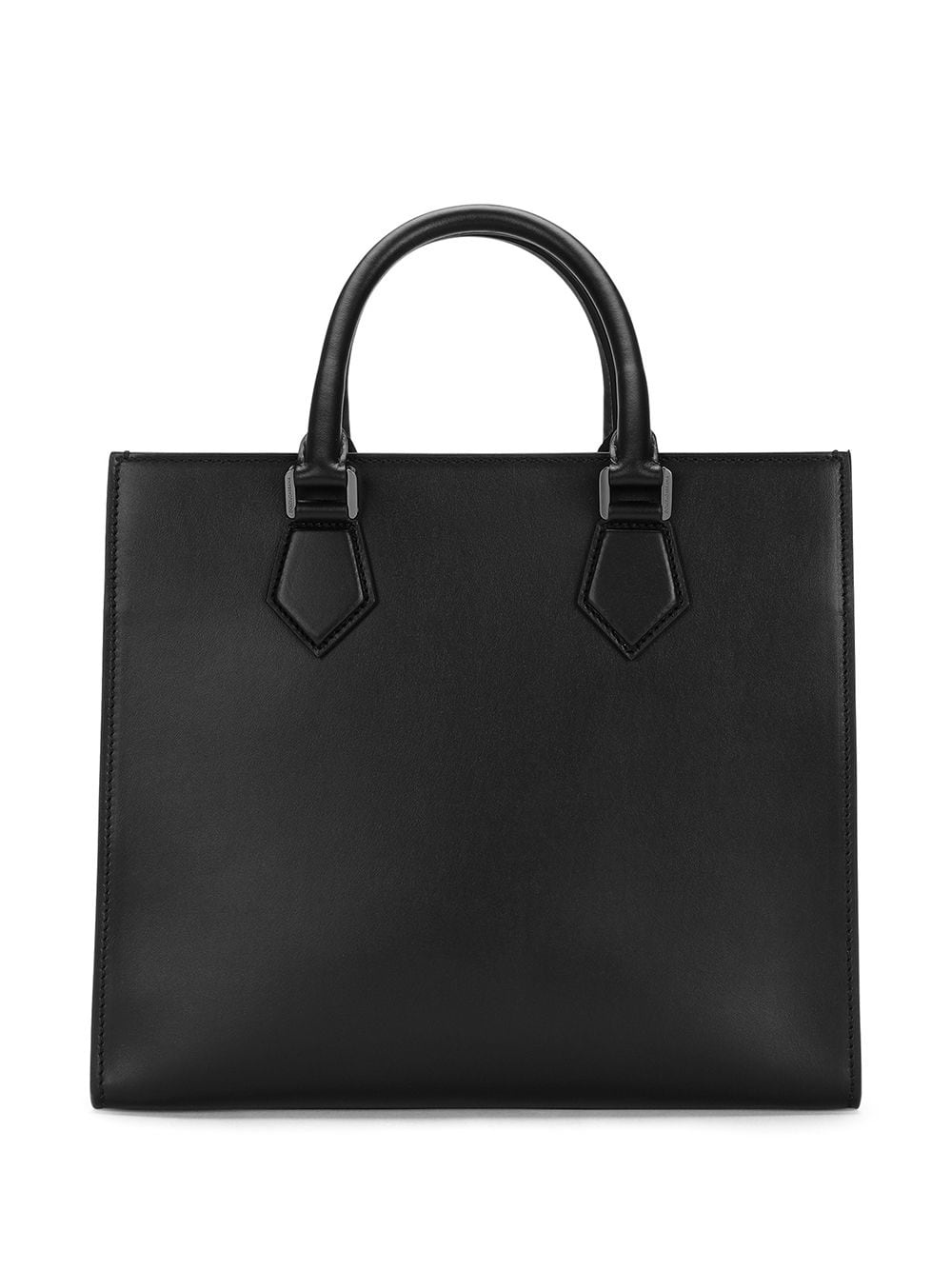 logo-embossed leather tote bag - 2