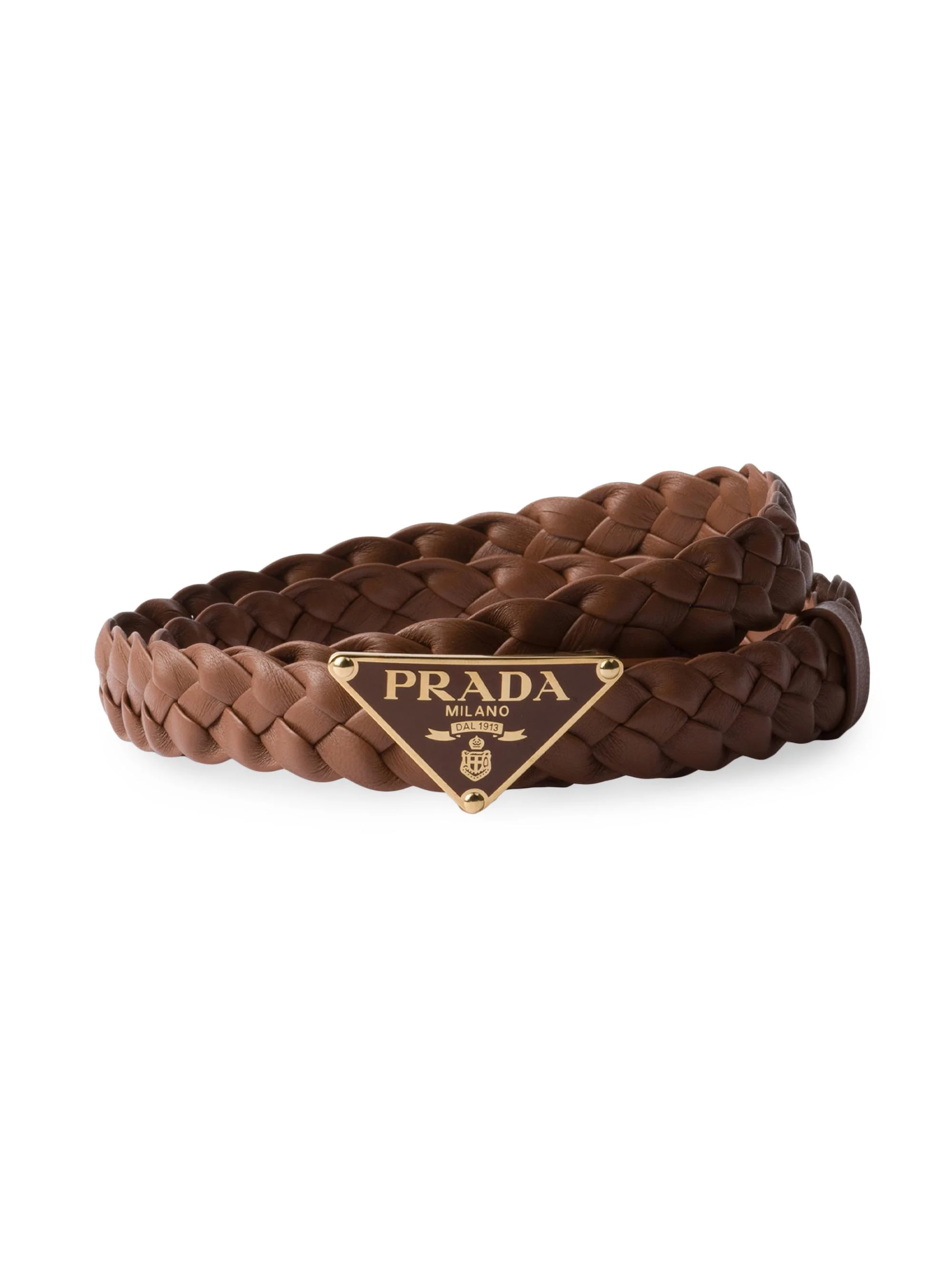 Women's Nappa Leather Belt - Brown - 1