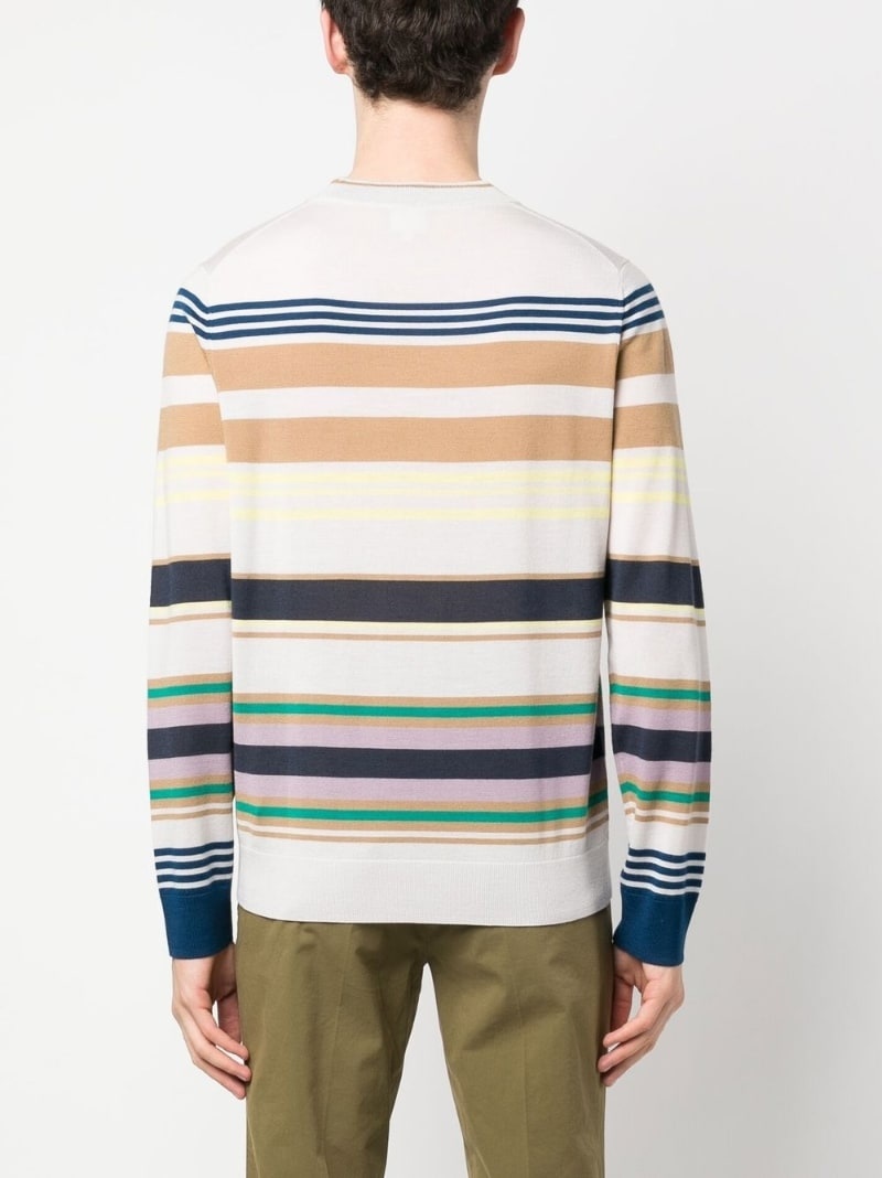 striped merino jumper - 4