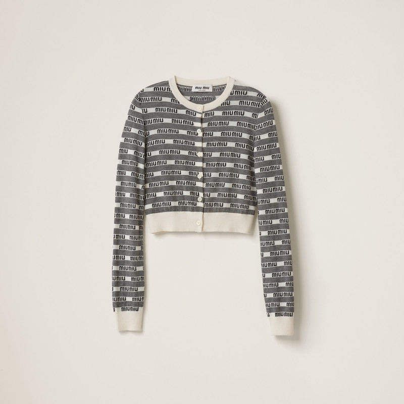 Cashmere and silk cardigan 1