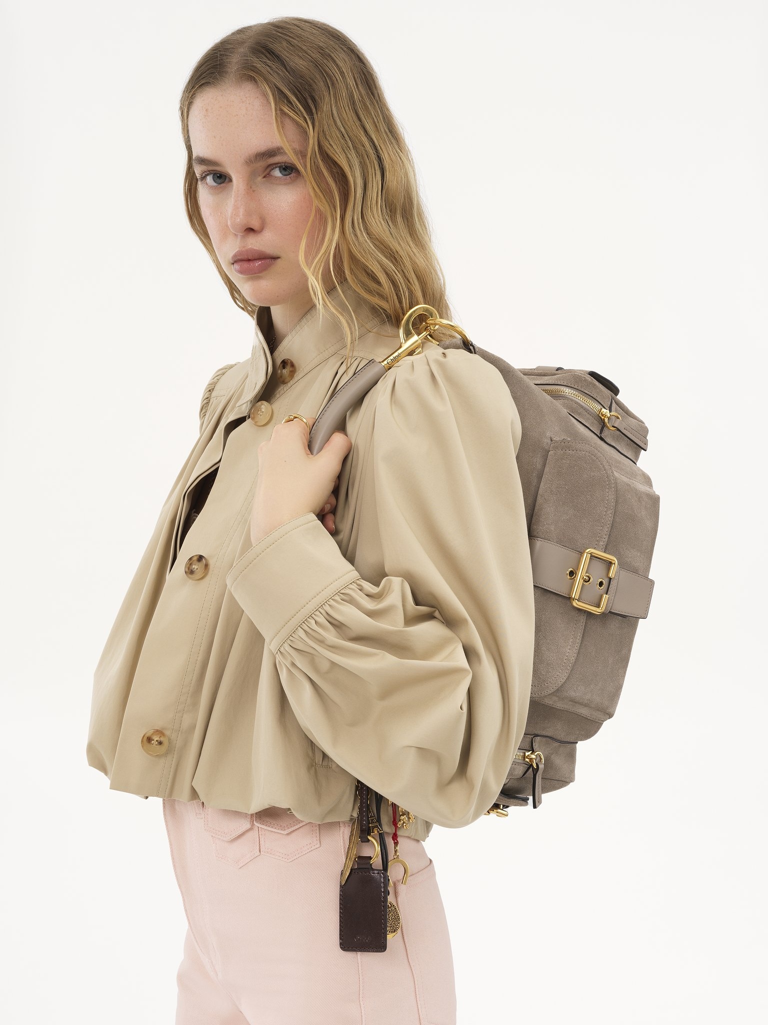CAMERA BAG IN SUEDE LEATHER - 2