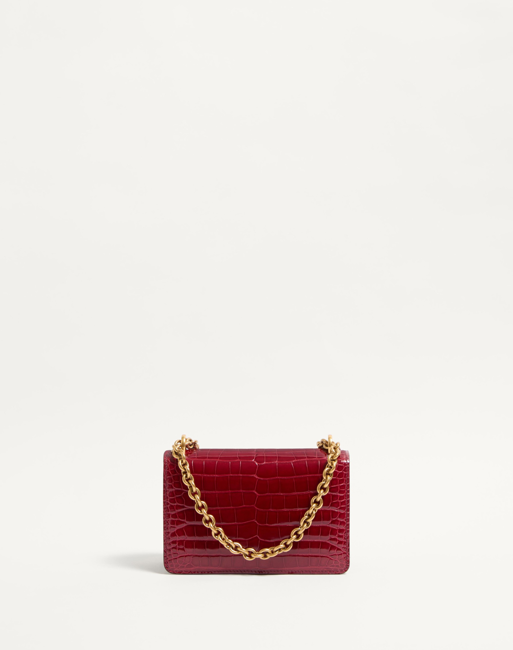 VALENTINO GARAVANI VAIN SMALL SHOULDER BAG IN CROCODILE LEATHER - 5