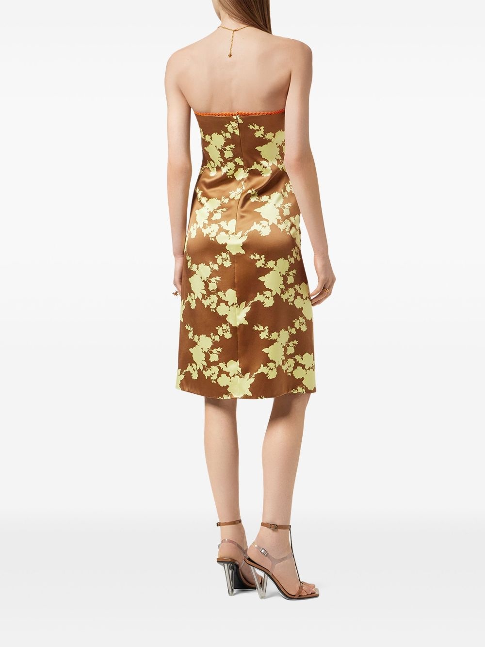 floral-print dress - 3