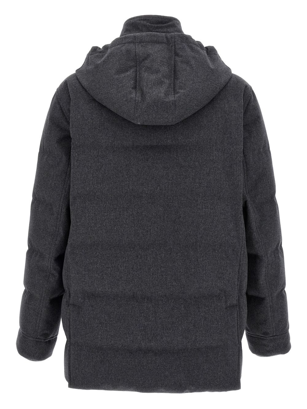 quilted wool coat - 2
