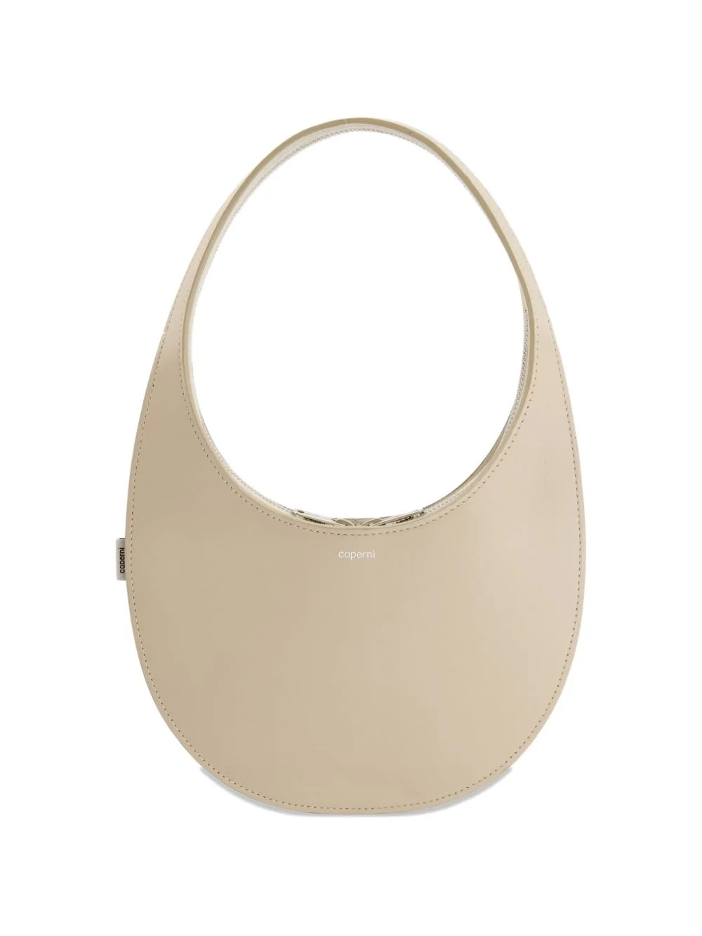 arched handle swipe shoulder bag - 1