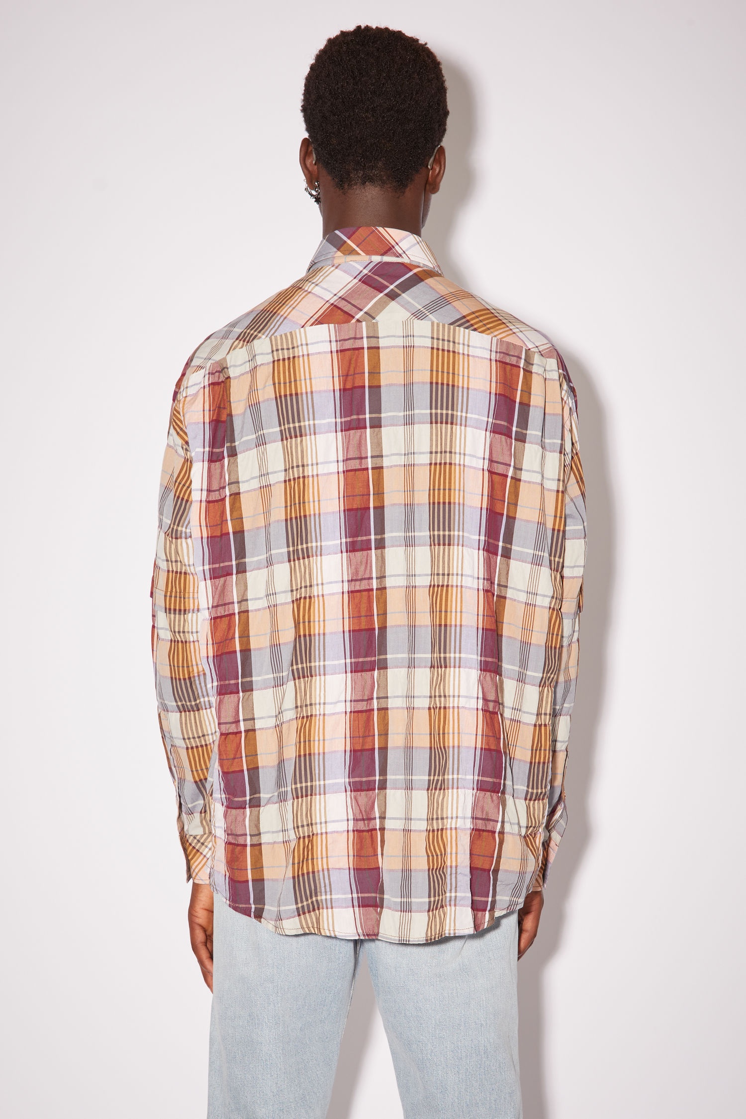 Long sleeve shirt - Beige/burgundy - 3