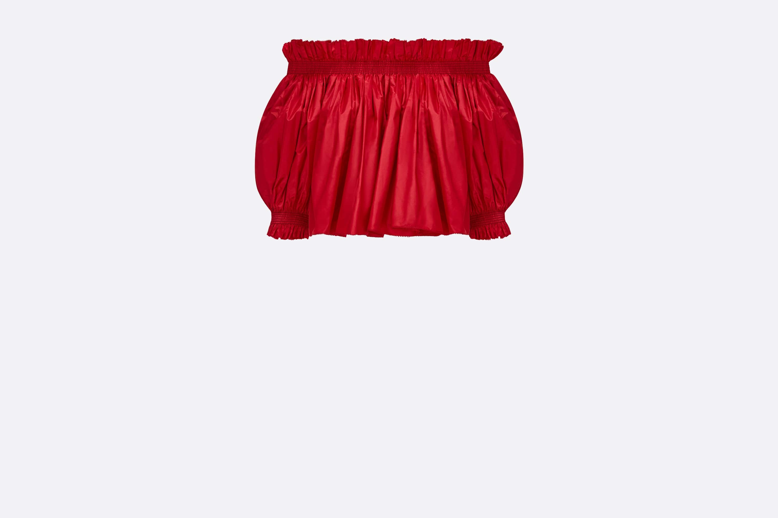 Off-The-Shoulder Smocked Top - 1